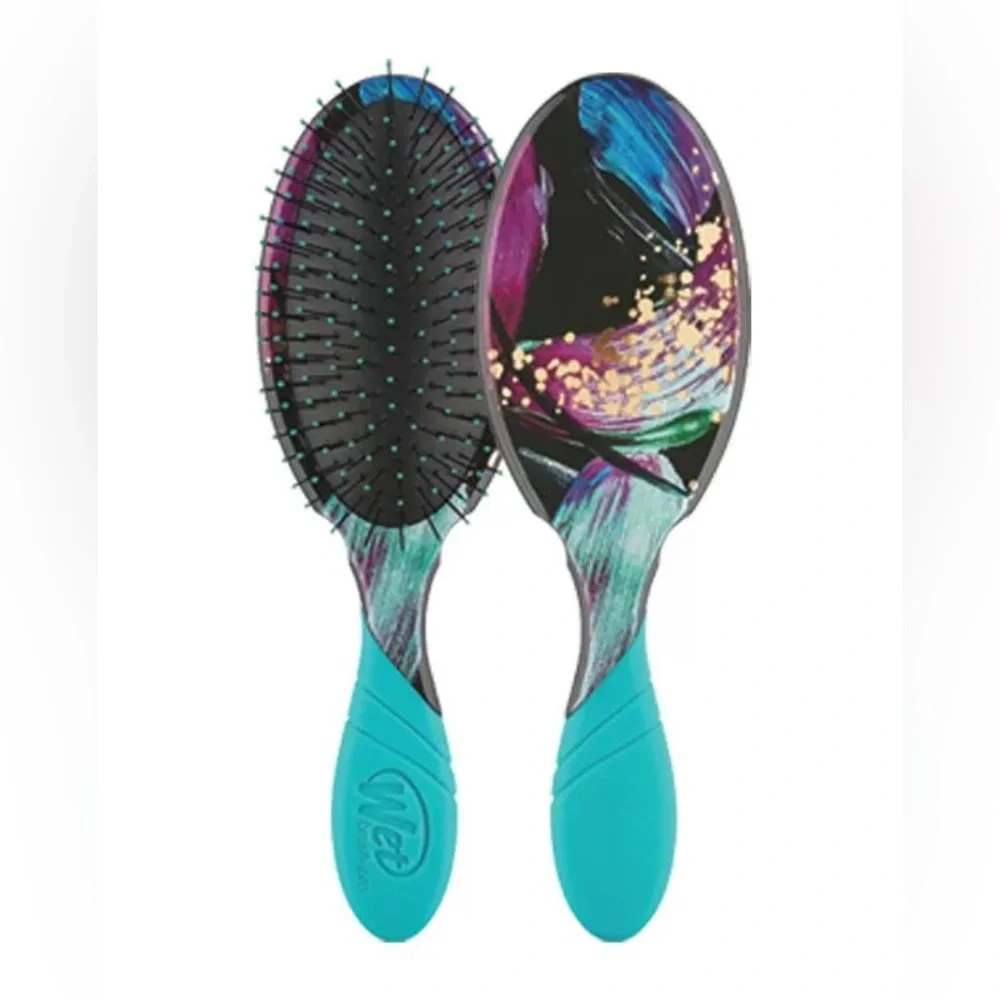 Wet Brush Pro Detangler Brush Teal Multi Color Pain Free Hair Detangling Wet Dry